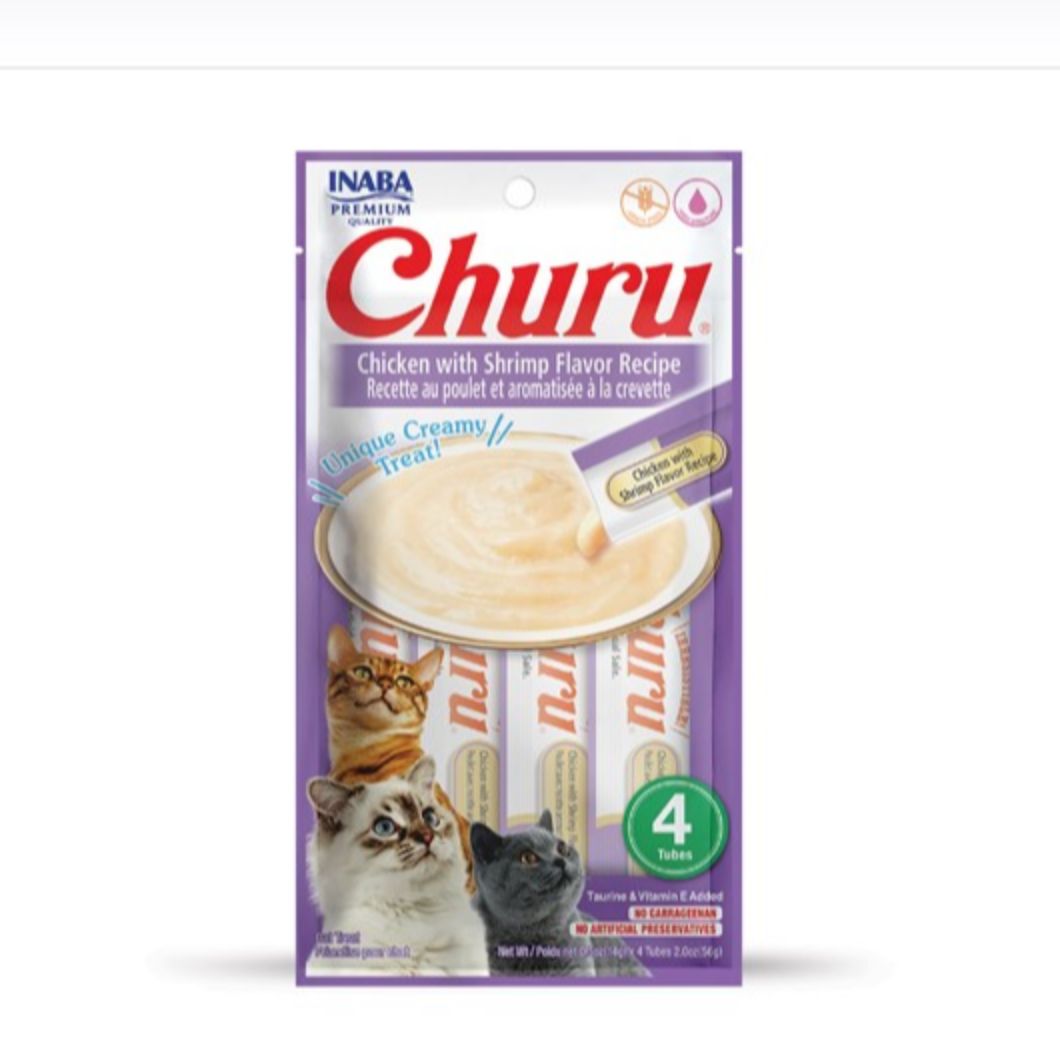 CHURU CAT RECEITA DE FRANGO COM GAMBAS